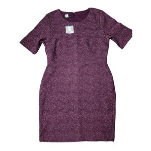 Simply Styled Purple Jacquared Boy Con Purple Dress PS NWT